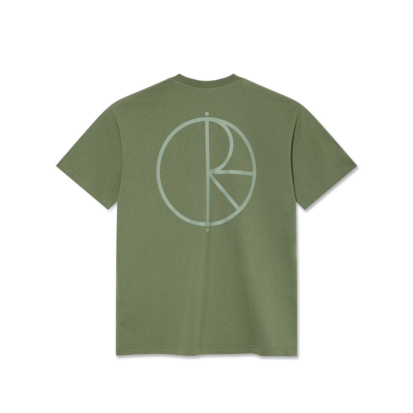 Polar - Contrast Tee Stroke Logo Moss Green