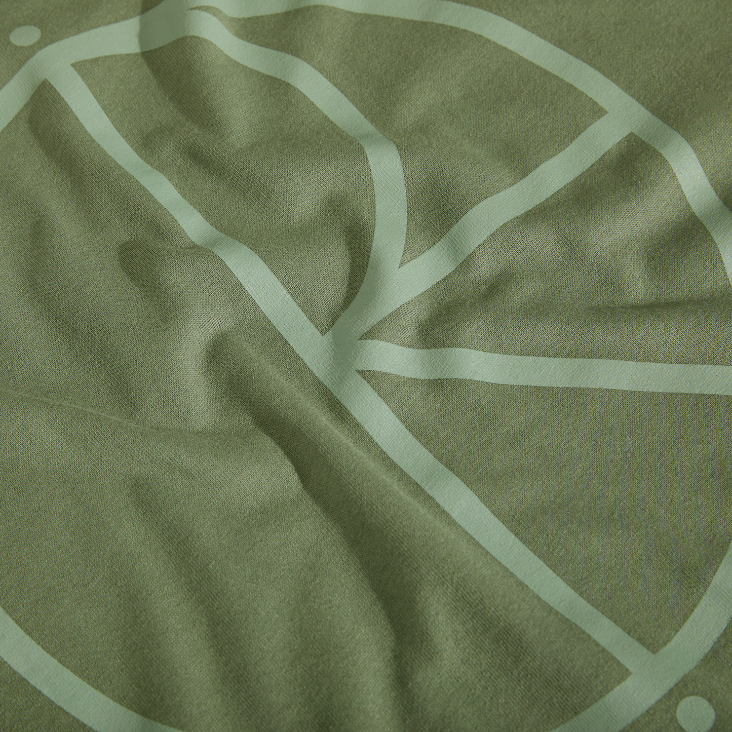 Polar - Contrast Tee Stroke Logo Moss Green