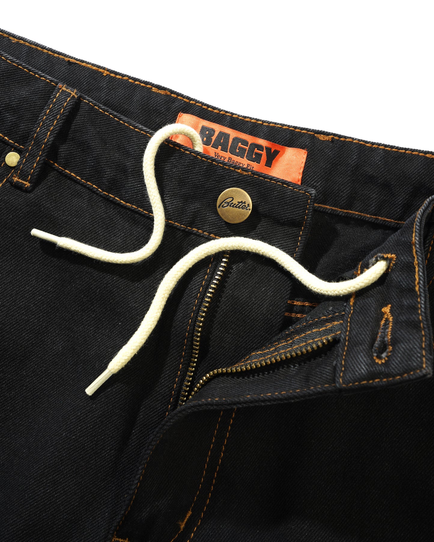 Butter Goods - Baggy Denim Jeans Washed Black