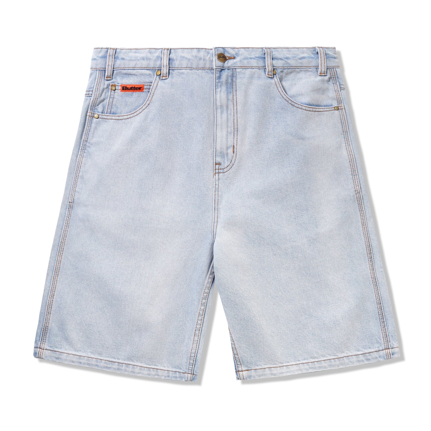 Butter Goods - Baggy Denim Shorts Washed Indigo