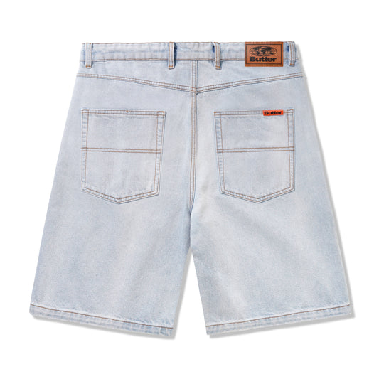 Butter Goods - Baggy Denim Shorts Washed Indigo