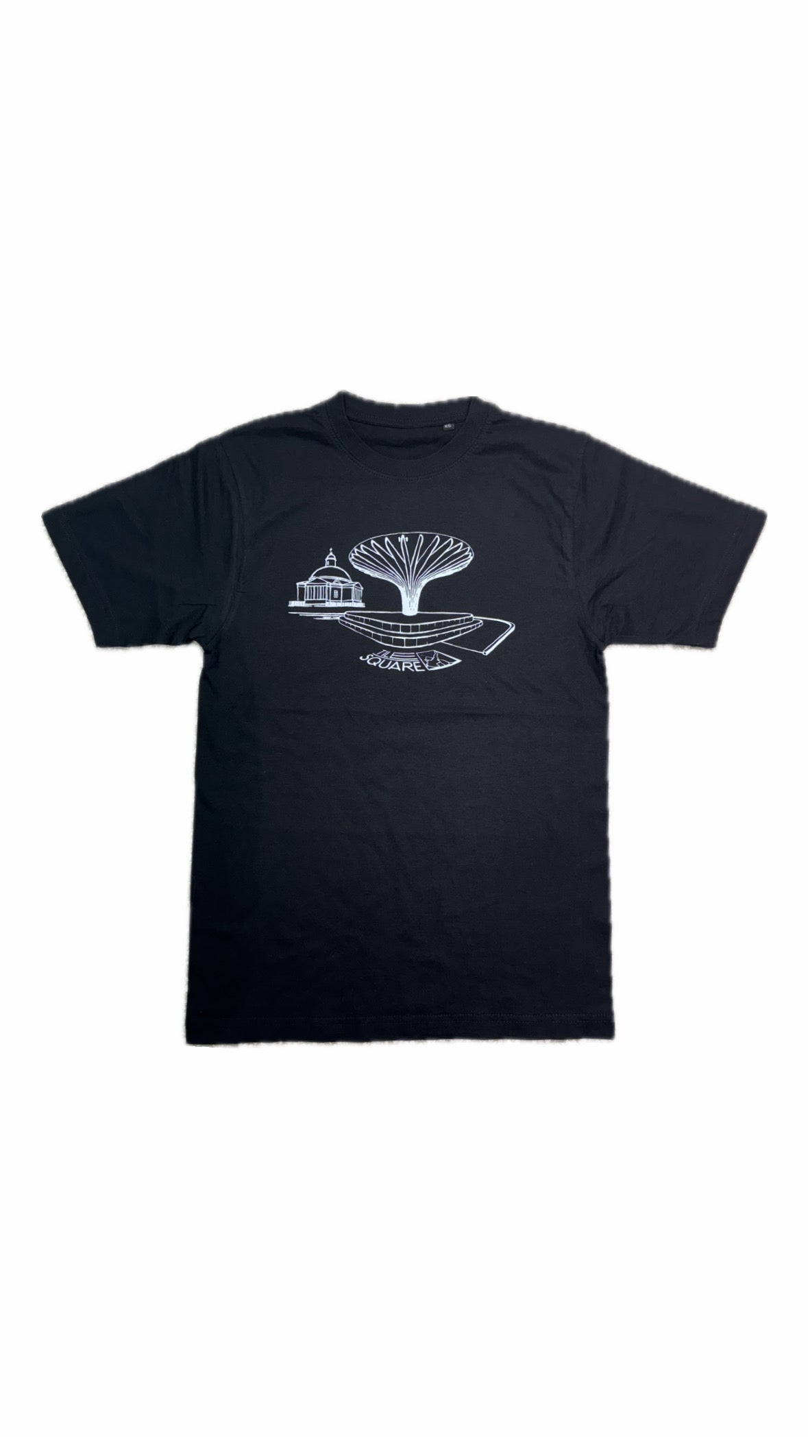 Tile Square - Plaza Tee Black/White