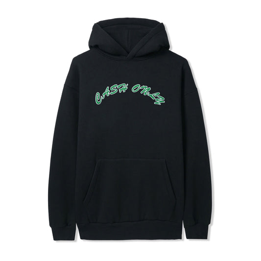 Cash Only - Felt Applique Logo Pullover Hood Black