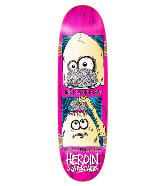 Heroin Skateboards - Brain On Eggs 9.5"