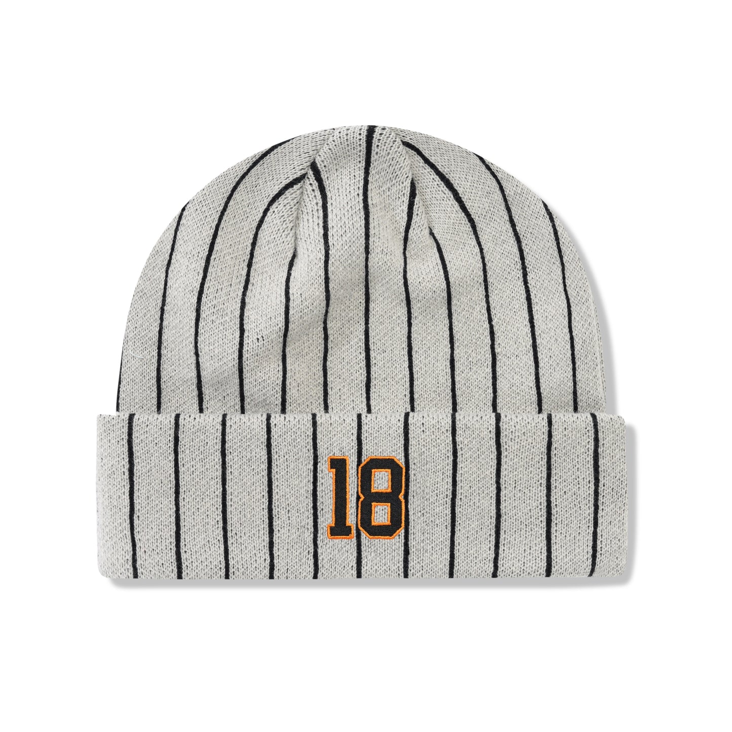 Cash Only - Pinstripe Beanie Light Grey