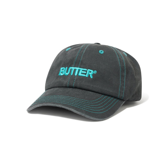 Butter Goods - Rounded Logo 6 Panel Cap Black