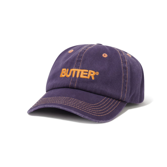 Butter Goods - Rounded Logo 6 Panel Cap Purple