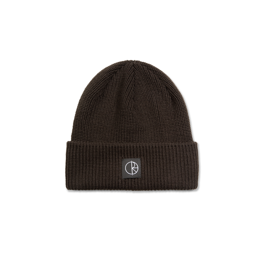 Polar - Double Fold Merino Beanie Brown