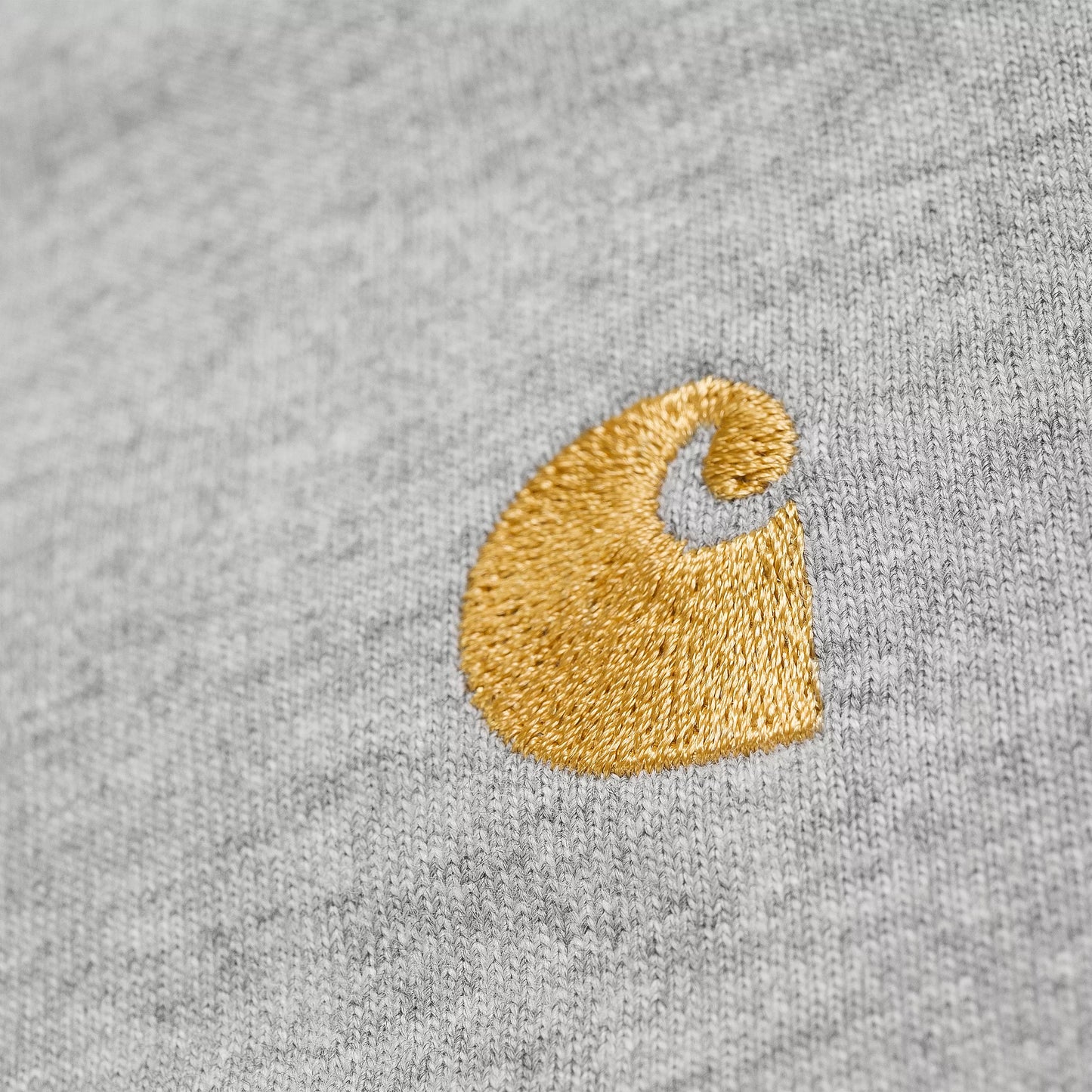 Carhartt - L/S Chase T-Shirt Grey Heather / Gold